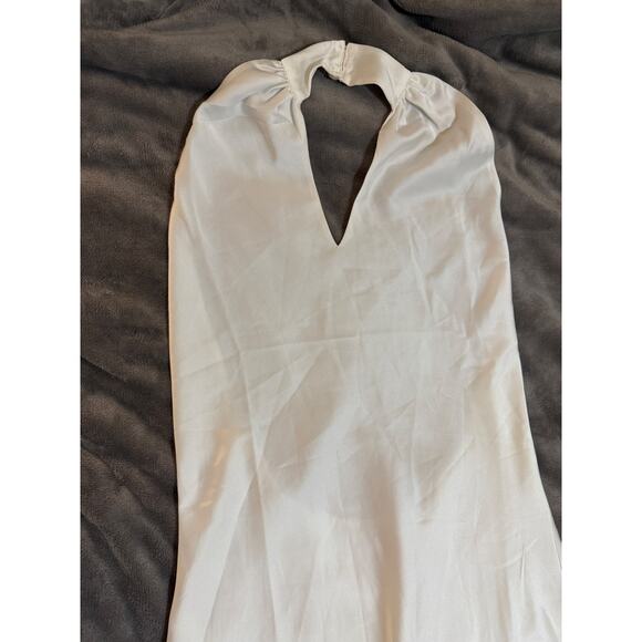NWOT Show Me Your Mumu Size Small Jasmine Halter Maxi Dress Ivory Luxe Formal - Picture 7 of 10